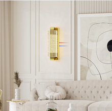 Load image into Gallery viewer, Gold Wall Sconces Set of 1 Hardwired Modern Indoor Sconces Wall Lighting 3000K LED Bubble Glass Lights for Bedroom, Living Room, Hallway,Bathroom，Entrance