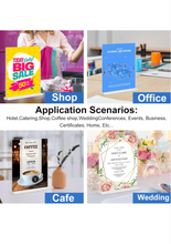 Load image into Gallery viewer, Arrobust 8.5 x 11 Acrylic Sign Holder Clear Display Table Signs Stand, Double Sided T Shape Flyer Holder Plastic for Picture Paper Frame Holder Home Office Menu Retail Show Fair, 4 Pack