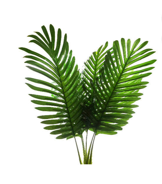 Limei 12 Pack Palm Artificial Plants Leaves Decorations Faux medium Tropical Palm Leaves Imitation Ferns Artificial Plants Leaf for Home Kitchen Party Flowers Arrangement Wedding Decorations (Green) 16