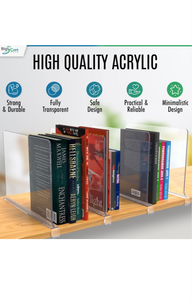 Acrylic Shelf Dividers for closet organization clothes, purse organizer.