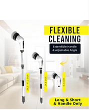 Load image into Gallery viewer, Electric Spin Scrubber, Cordless with 7 Brush Heads, 2 Speeds, Extendable and Detachable Handle for Bathroom, Tile, Grout, Shower &amp; Kitchen Cleaning - Durable ABS Build, Powerful and Lightweight.