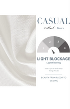 Load image into Gallery viewer, White Curtains Linen Textured Curtains 84 Inch Length 2 Panels for Living Room Christmas Curtains Light Filtering Sheer Drapes Grommet Top Window Treatments, W38 x L84, White