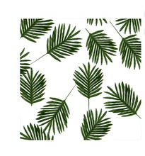 Load image into Gallery viewer, Limei 12 Pack Palm Artificial Plants Leaves Decorations Faux medium Tropical Palm Leaves Imitation Ferns Artificial Plants Leaf for Home Kitchen Party Flowers Arrangement Wedding Decorations (Green) 16&quot;