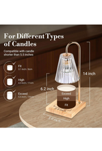 Load image into Gallery viewer, Candle Warmer Lamp with Timer Dimmer, Mothers Day Birthday Gifts for Mom Women Friend Sister, House Warming Gifts New Home Room Decor, Wax Melt Warmer with 2 Bulbs for Jar Candles.