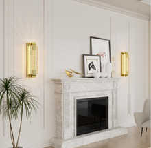 Load image into Gallery viewer, Gold Wall Sconces Set of 1 Hardwired Modern Indoor Sconces Wall Lighting 3000K LED Bubble Glass Lights for Bedroom, Living Room, Hallway,Bathroom，Entrance