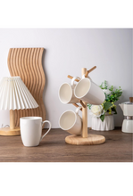 Load image into Gallery viewer, White Coffee Mugs, Set of 6 12oz, Coffee Mug Set, Christmas Coffee Mugs, Hot Chocolate Mugs, Ceramic Mugs, Large Mugs for Coffee, Set of Mugs, Hot Cocoa Mugs, Mug Sets, Coffee Mug Ceramic Set