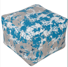 Load image into Gallery viewer, Upholstered Pouf Abstract