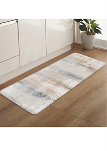 Abstract Kitchen Mat 2x5 Kitchen Rugs and Mats for Floor,Absorbent Bath Runner Rug Set Washable Floor Mats for Home Entrance/Kitchen/Bathroom Tub Minimalist Geometric Painting Vintage Art .