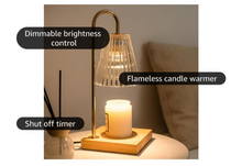 Load image into Gallery viewer, Candle Warmer Lamp with Timer Dimmer, Mothers Day Birthday Gifts for Mom Women Friend Sister, House Warming Gifts New Home Room Decor, Wax Melt Warmer with 2 Bulbs for Jar Candles.