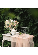 Load image into Gallery viewer, Clear Acrylic Card Box w/Slot, Thick DIY Wedding Box Blank No Print, Large 10x10x5.5 in, for Reception Decoration Fundraiser Money Box Election Ballot Graduation Keepsake Party Favor