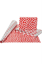 Load image into Gallery viewer, American Greetings 80 sq. ft. Reversible Christmas Wrapping Paper Bundle, Red, Black and Silver Foil, Candy Cane Stripe, Snowmen and Santa Belt (4 Rolls 30 in. x 8 ft.)