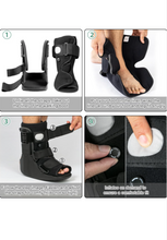 Load image into Gallery viewer, Air Walking Boot, Fracture Boot Short Walker Protection Fits Left or Right Foot Ankle Support for Injuries Fractures Sprains Black M