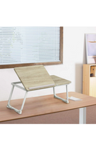 Load image into Gallery viewer, Laptop Bed Table with Foldable Legs, Folding Table Adjustable Trays, Reading Book Holder Laptop Tray for Bed, Sofa,Terrace,Carpet