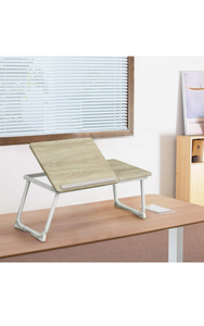 Laptop Bed Table with Foldable Legs, Folding Table Adjustable Trays, Reading Book Holder Laptop Tray for Bed, Sofa,Terrace,Carpet