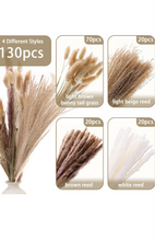 Load image into Gallery viewer, Natural Pampas Grass Mix Bouquet | Dried Pampas Bouquet for Wedding Boho Flowers Home Table Decor Desk Decor, Rustic Farmhouse Decor .
