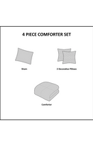 Load image into Gallery viewer, Intelligent Design Senna Comforter Set Twin/Twin XL Size - Aqua Blue/Gray, Damask – 4 Piece Bed Sets – All Season Ultra Soft Microfiber Teen Bedding - Great For Dorm Room and Girls Bedroom.