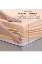 Load image into Gallery viewer, MARTHA STEWART Ultra Soft Brushed and Washed Microfiber 4 Piece Sheet Set, Easy Care, Comfy Bed Sheets with Deep Pocket .
