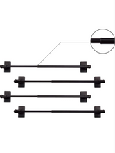 Load image into Gallery viewer, Multi-Use Adjustable Magnetic Curtain Rods for Doors, Windows, Tool Boxes, 16-28 Inch, Easy Installation，4-Pack，Black