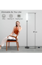 Load image into Gallery viewer, Nakuna Floor Lamp with Remote Control,Bright Floor Lamps for Living Room/Bedroom/Office,  (Black)