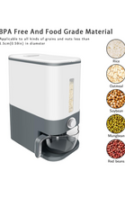 Load image into Gallery viewer, 25 Lbs Gray Rice Dispenser, Rice Container with Lid, Rice Storage Container with Measuring Cup.