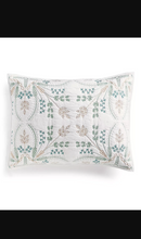 Load image into Gallery viewer, Set of 2 Embroidered Tile 100% Cotton King Sham,