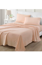Load image into Gallery viewer, MARTHA STEWART Ultra Soft Brushed and Washed Microfiber 4 Piece Sheet Set, Easy Care, Comfy Bed Sheets with Deep Pocket .
