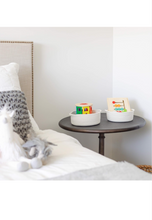 Load image into Gallery viewer, NaturalCozy 5-Piece Round Small Woven Baskets Set– Cotton Rope Baskets for Organizing! Montessori Toys, Fruits Remotes Key Tray Bowl for Entryway Desk, Shallow Catchall Home Décor, Cat Dog Bin Gift