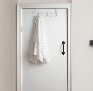 WEBI Over The Door Hooks,Over Door Towel Rack,Door Hanger,Door Coat Hanger,Door Coat Rack,Door Hooks for Hanging Clothes,Back of Door,White