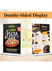 Arrobust 8.5 x 11 Acrylic Sign Holder Clear Display Table Signs Stand, Double Sided T Shape Flyer Holder Plastic for Picture Paper Frame Holder Home Office Menu Retail Show Fair, 4 Pack