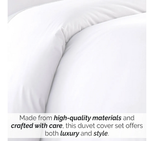 Manhattan collection cotton touch king comforter white