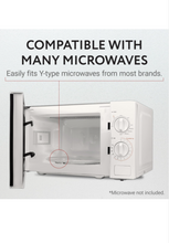 Load image into Gallery viewer, IMPRESA 11.25" Replacement Microwave Glass Plate - Clear Turntable Tray - Kitchen Supplies - Compatible with 11 1/4 Inch GE and Samsung Microwave Plates