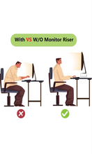 Load image into Gallery viewer, Acrylic Computer PC Laptop Monitor Stands Riser Clear 15” Desk Space Saving Stand Organizer Anti Cat Keyboard Protector Compatible with HP Acer LG Apple 13inch 14inch Laptops TVs &amp; other Electronics