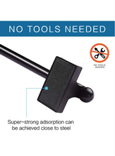 Load image into Gallery viewer, Multi-Use Adjustable Magnetic Curtain Rods for Doors, Windows, Tool Boxes, 16-28 Inch, Easy Installation，4-Pack，Black
