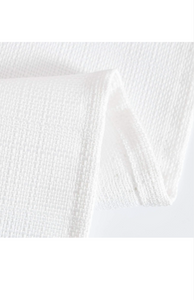 White Curtains Linen Textured Curtains 84 Inch Length 2 Panels for Living Room Christmas Curtains Light Filtering Sheer Drapes Grommet Top Window Treatments, W38 x L84, White