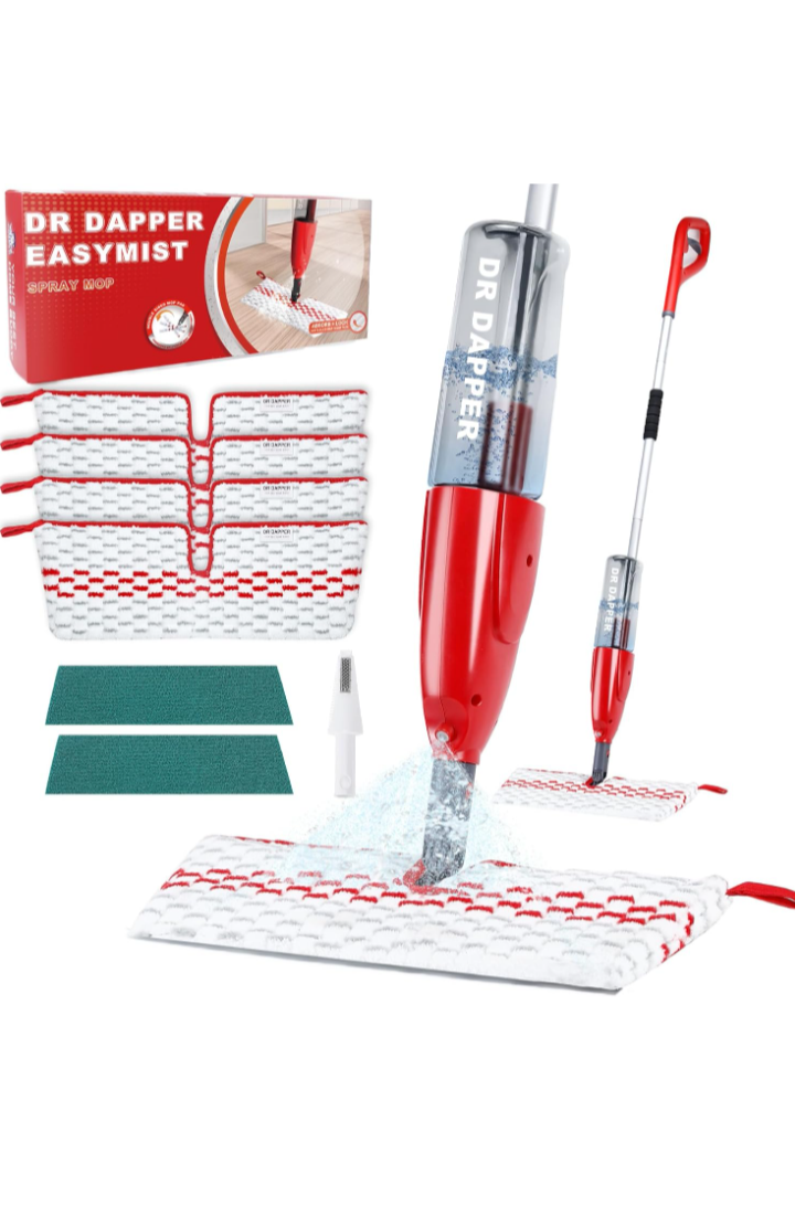 DR DAPPER EASYMIST Spray Mop, Dust Mop for Hardwood Floor Cleaning.