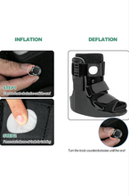 Load image into Gallery viewer, Air Walking Boot, Fracture Boot Short Walker Protection Fits Left or Right Foot Ankle Support for Injuries Fractures Sprains Black M