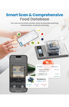 Load image into Gallery viewer, Smart Food Kitchen Scale, Food Weight Scale with Nutritional Calculator, Digital Food Scale.