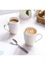 Load image into Gallery viewer, White Coffee Mugs, Set of 6 12oz, Coffee Mug Set, Christmas Coffee Mugs, Hot Chocolate Mugs, Ceramic Mugs, Large Mugs for Coffee, Set of Mugs, Hot Cocoa Mugs, Mug Sets, Coffee Mug Ceramic Set