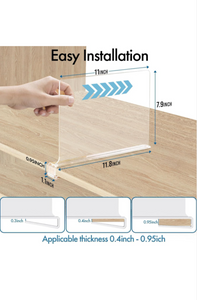 Acrylic Shelf Dividers for closet organization clothes, purse organizer.