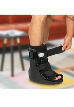 Load image into Gallery viewer, Air Walking Boot, Fracture Boot Short Walker Protection Fits Left or Right Foot Ankle Support for Injuries Fractures Sprains Black M