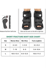 Load image into Gallery viewer, Air Walking Boot, Fracture Boot Short Walker Protection Fits Left or Right Foot Ankle Support for Injuries Fractures Sprains Black M