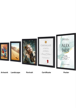 Load image into Gallery viewer, HORLIMER 8x10 Picture Frame Set of 15, Black Picture Frames Display 8 by 10 Photo for Wall or Tabletop