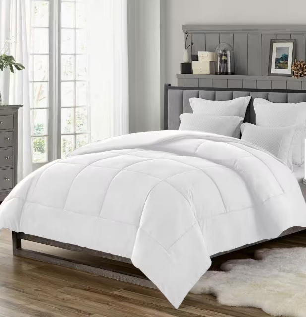 Manhattan collection cotton touch king comforter white