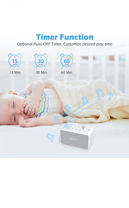 Hott White Noise Sound Machine Sleep Sounds Machine with 8 Soothing Sounds,Sounds Therapy Noise Machine for Sleeping Baby Kids Adults