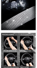 Load image into Gallery viewer, Bling Diamond Leather Steering Wheel Cover.