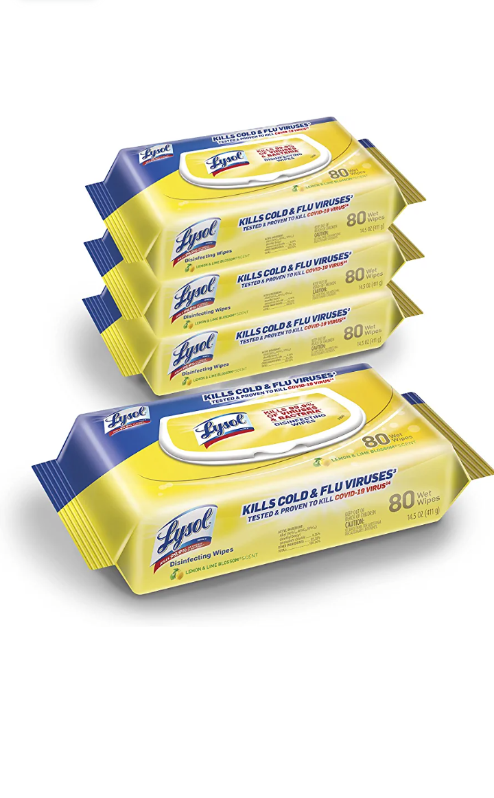 Lysol Disinfectant Handi-Pack Wipes, Multi-Surface Antibacterial Cleaning Wipes,