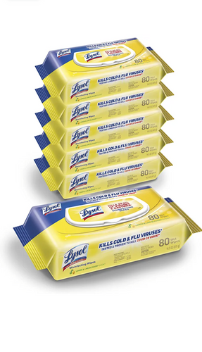 Lysol Disinfectant Handi-Pack Wipes, Multi-Surface Antibacterial Cleaning Wipes,
