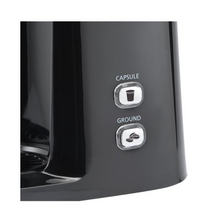 Load image into Gallery viewer, Mainstays Single Serve Coffee Maker, Dual Brew, Capsule Pod or Ground Coffee, Black