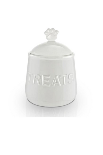 Pet Snack or Treats Jar - Ceramic Treats Jar with Airtight Lid.