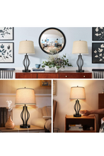 Load image into Gallery viewer, Set of 2 Touch Control 3-Way Dimmable Table Lamps